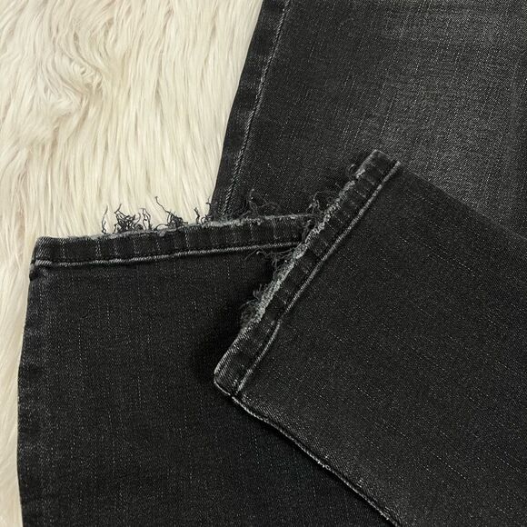 JOE'S Jeans Mid-Rise Kasey Straight Crop Jeans Black Distressed size 26 - Picture 10 of 13